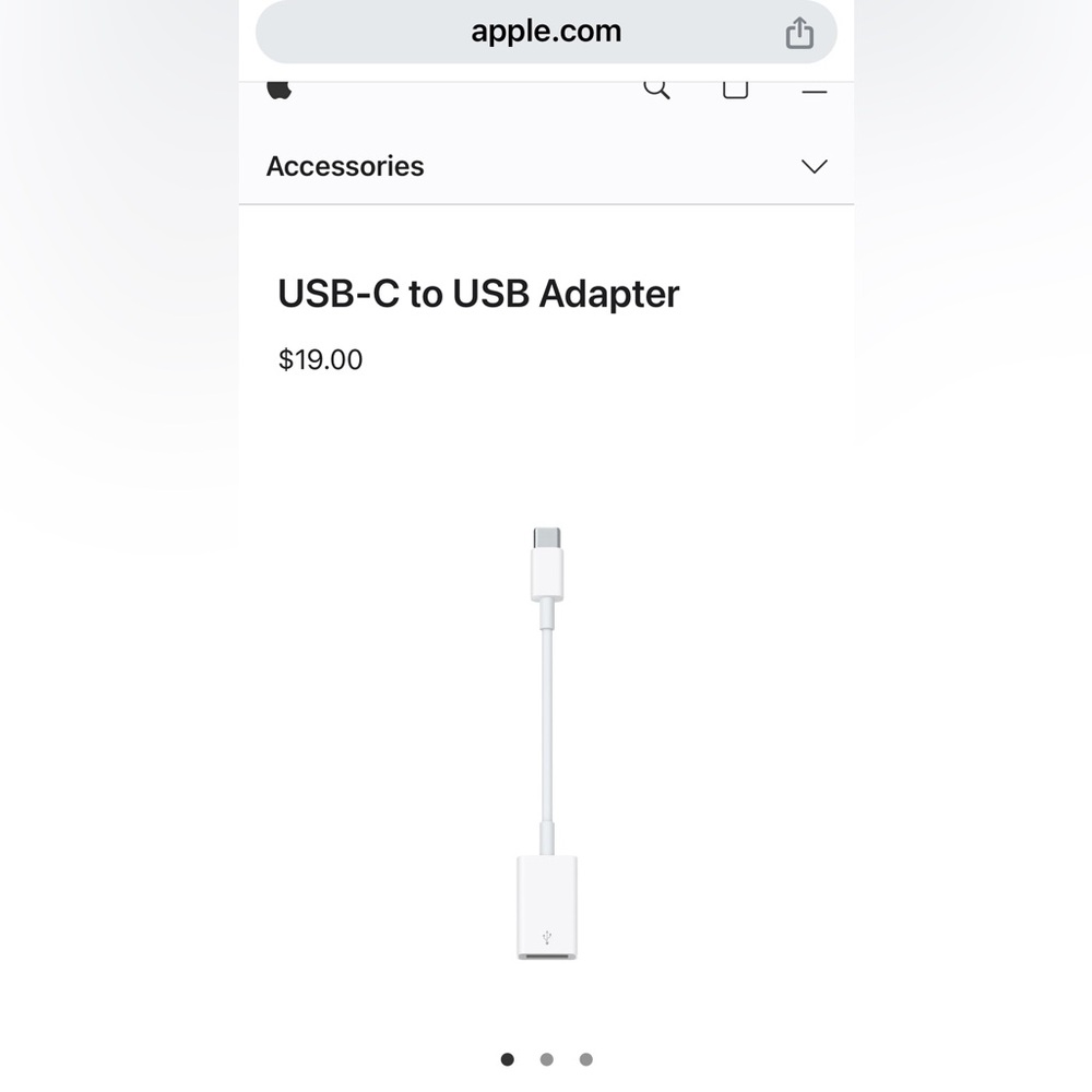 NIB Apple USB-C to USB Adapter NIB